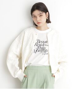 レース編みカーディガン【前後2WAY】