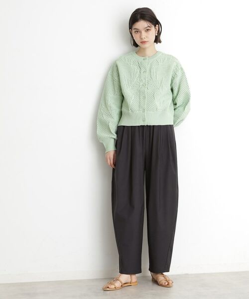 THE SHOP TK / ザ ショップ ティーケー ニット・セーター | レース編みカーディガン【前後2WAY】 | 詳細12