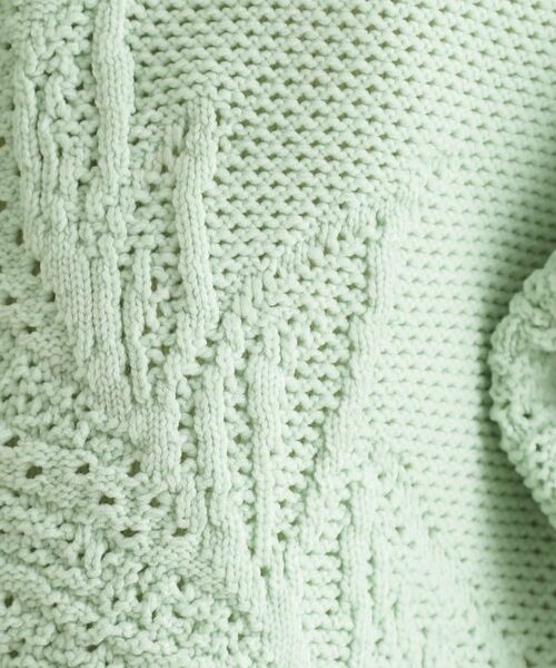 THE SHOP TK / ザ ショップ ティーケー ニット・セーター | レース編みカーディガン【前後2WAY】 | 詳細14