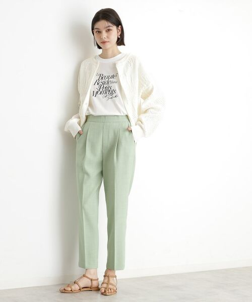 THE SHOP TK / ザ ショップ ティーケー ニット・セーター | レース編みカーディガン【前後2WAY】 | 詳細2