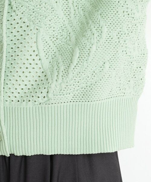 THE SHOP TK / ザ ショップ ティーケー ニット・セーター | レース編みカーディガン【前後2WAY】 | 詳細20