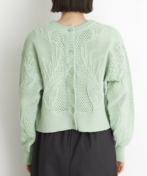THE SHOP TK / ザ ショップ ティーケー ニット・セーター | レース編みカーディガン【前後2WAY】 | 詳細22