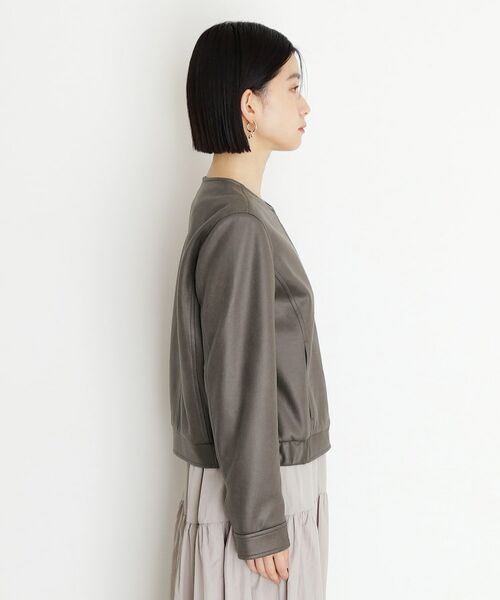 THE SHOP TK / ザ ショップ ティーケー レザーブルゾン・ジャケット | ノーカラーブルゾン | 詳細10