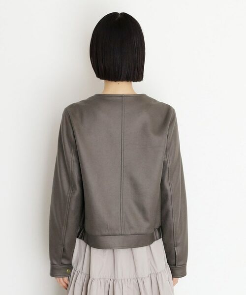THE SHOP TK / ザ ショップ ティーケー レザーブルゾン・ジャケット | ノーカラーブルゾン | 詳細11