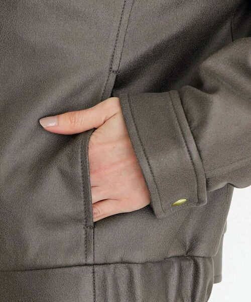 THE SHOP TK / ザ ショップ ティーケー レザーブルゾン・ジャケット | ノーカラーブルゾン | 詳細14