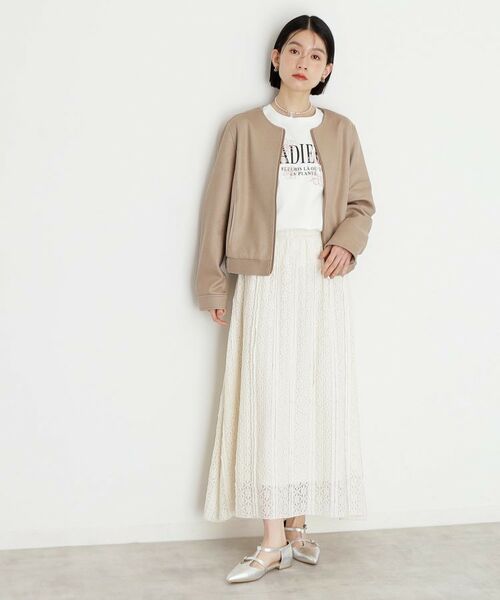 THE SHOP TK / ザ ショップ ティーケー レザーブルゾン・ジャケット | ノーカラーブルゾン | 詳細7