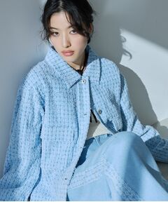 THE SHOP TK / ザ ショップ ティーケー Gジャン・デニムジャケット | ジャカードデニムジャケット【洗える】