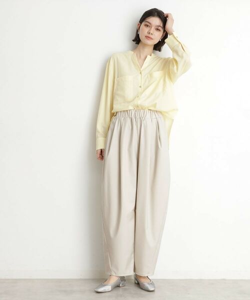 THE SHOP TK / ザ ショップ ティーケー ショート・ハーフ・半端丈パンツ | バレルパンツ【洗える】 | 詳細14