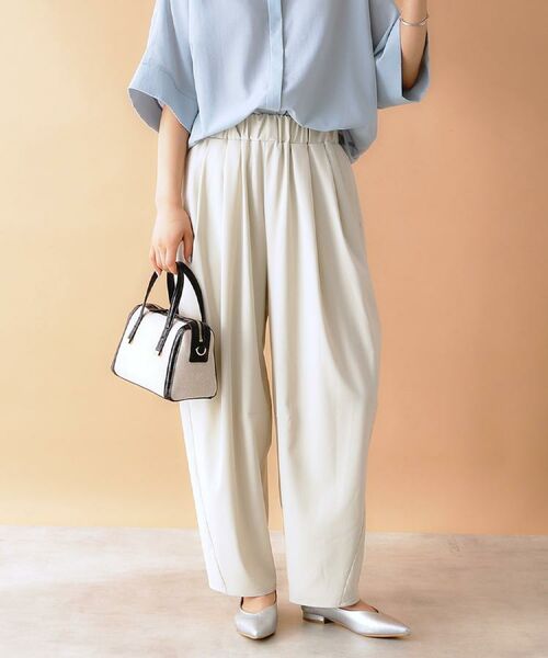 THE SHOP TK / ザ ショップ ティーケー ショート・ハーフ・半端丈パンツ | バレルパンツ【洗える】 | 詳細5