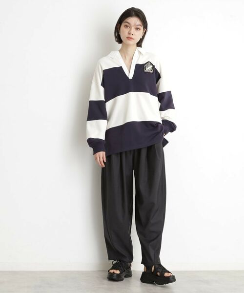 THE SHOP TK / ザ ショップ ティーケー ショート・ハーフ・半端丈パンツ | バレルパンツ【洗える】 | 詳細8