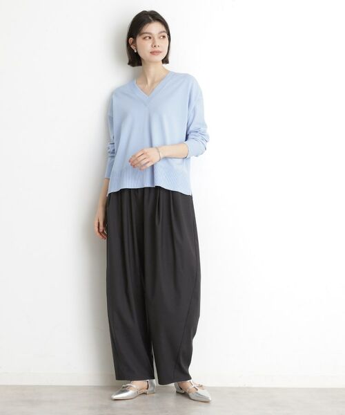 THE SHOP TK / ザ ショップ ティーケー ショート・ハーフ・半端丈パンツ | バレルパンツ【洗える】 | 詳細9