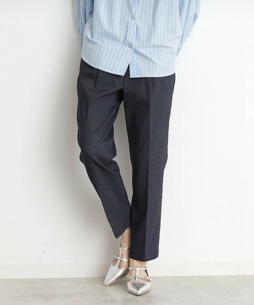 THE SHOP TK / ザ ショップ ティーケー ショート・ハーフ・半端丈パンツ | ハイパーストレッチテーパードパンツ【洗える】 | 詳細1