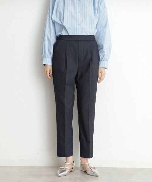 THE SHOP TK / ザ ショップ ティーケー ショート・ハーフ・半端丈パンツ | ハイパーストレッチテーパードパンツ【洗える】 | 詳細5