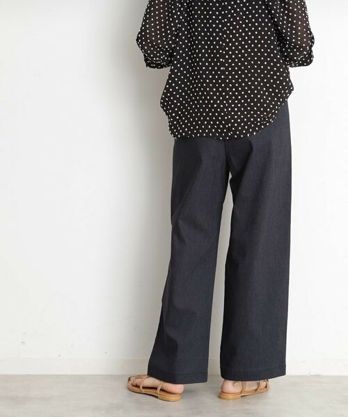 THE SHOP TK / ザ ショップ ティーケー パンツ | ハイパーストレッチワイドパンツ【洗える】 | 詳細1