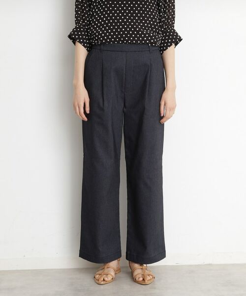 THE SHOP TK / ザ ショップ ティーケー パンツ | ハイパーストレッチワイドパンツ【洗える】 | 詳細4