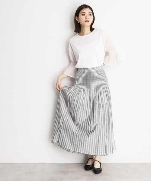 THE SHOP TK / ザ ショップ ティーケー ロング・マキシ丈スカート | リバーシブルスカート【洗える】 | 詳細11