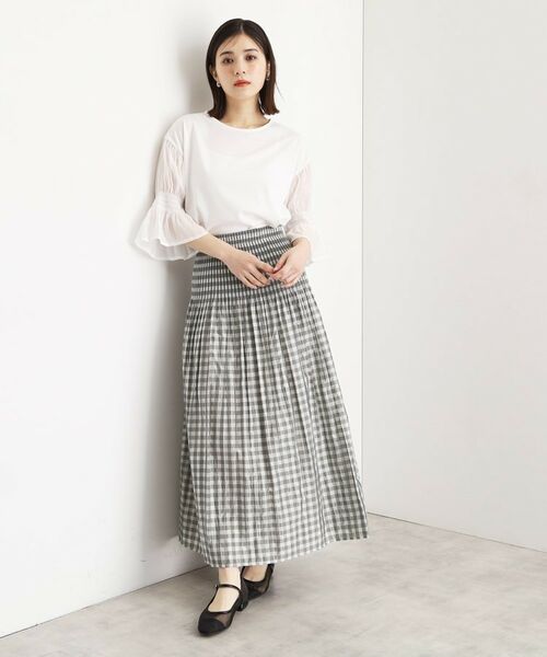 THE SHOP TK / ザ ショップ ティーケー ロング・マキシ丈スカート | リバーシブルスカート【洗える】 | 詳細7