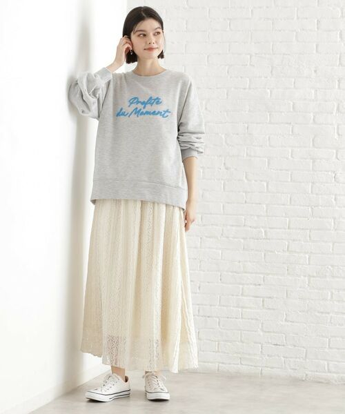 THE SHOP TK / ザ ショップ ティーケー ロング・マキシ丈スカート | レーススカート【洗える】 | 詳細4