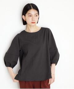 THE SHOP TK / ザ ショップ ティーケー シャツ・ブラウス | 麻調ランタン袖ブラウス【洗える】