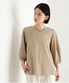 THE SHOP TK / ザ ショップ ティーケー シャツ・ブラウス | 麻調ランタン袖ブラウス【洗える】