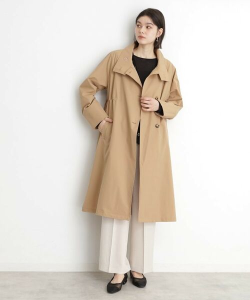 THE SHOP TK / ザ ショップ ティーケー トレンチコート | スタンドカラートレンチコート【洗える】 | 詳細1