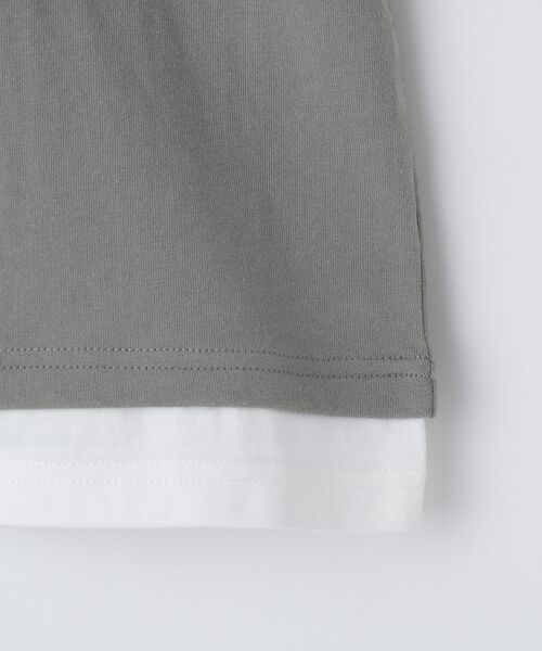 THE SHOP TK / ザ ショップ ティーケー Tシャツ | 【110-160】レイヤー風ポケットTシャツ/洗濯機OK | 詳細10