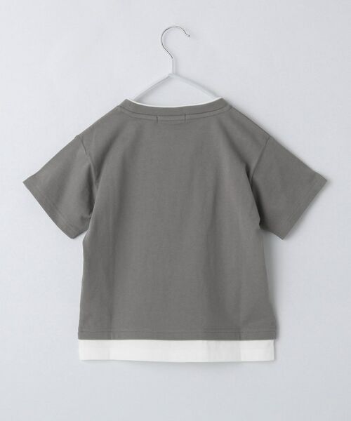 THE SHOP TK / ザ ショップ ティーケー Tシャツ | 【110-160】レイヤー風ポケットTシャツ/洗濯機OK | 詳細7