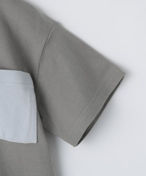THE SHOP TK / ザ ショップ ティーケー Tシャツ | 【110-160】レイヤー風ポケットTシャツ/洗濯機OK | 詳細9