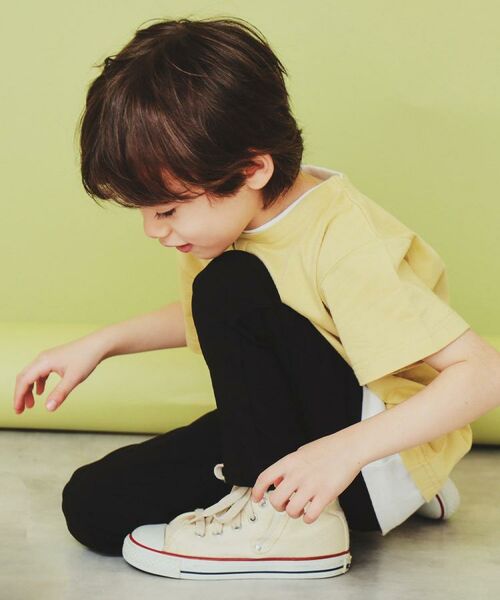 THE SHOP TK / ザ ショップ ティーケー Tシャツ | 【110-160】キーネックレイヤード風Tシャツ/洗濯機OK | 詳細4