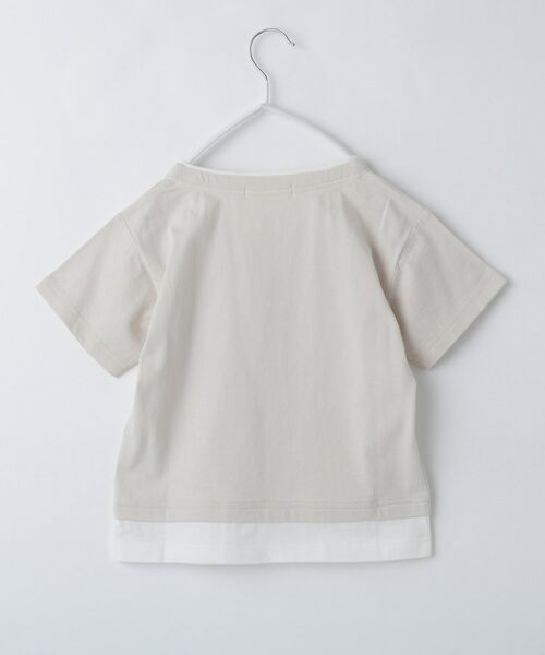 THE SHOP TK / ザ ショップ ティーケー Tシャツ | 【110-160】キーネックレイヤード風Tシャツ/洗濯機OK | 詳細7