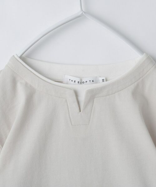 THE SHOP TK / ザ ショップ ティーケー Tシャツ | 【110-160】キーネックレイヤード風Tシャツ/洗濯機OK | 詳細8