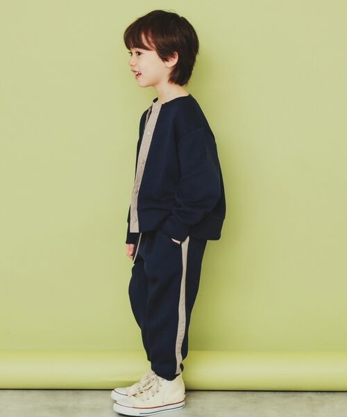 THE SHOP TK / ザ ショップ ティーケー カーディガン・ボレロ | 【110-160】ダンボールスナップカーディガン/セットアップ可・洗濯機OK | 詳細4