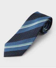 THE SHOP TK / ザ ショップ ティーケー ネクタイ | ストラップ柄ネクタイ ヘリンボン／レジメンタル