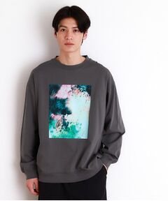 THE SHOP TK / ザ ショップ ティーケー カットソー | プリントリブ長袖Tシャツ