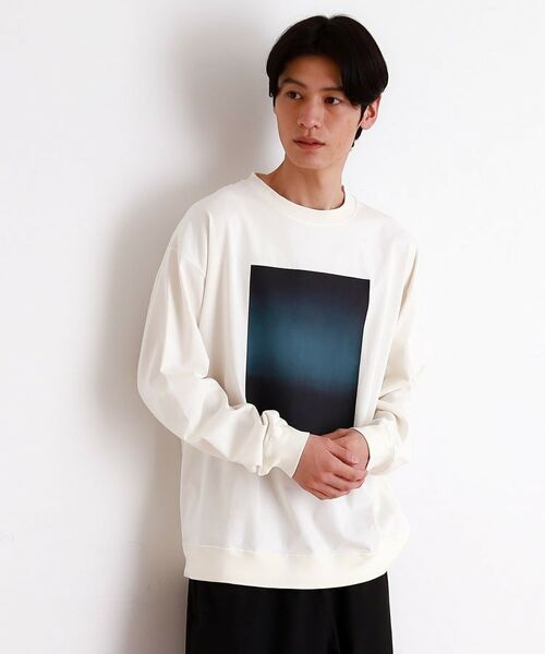 THE SHOP TK / ザ ショップ ティーケー カットソー | プリントリブ長袖Tシャツ | 詳細1