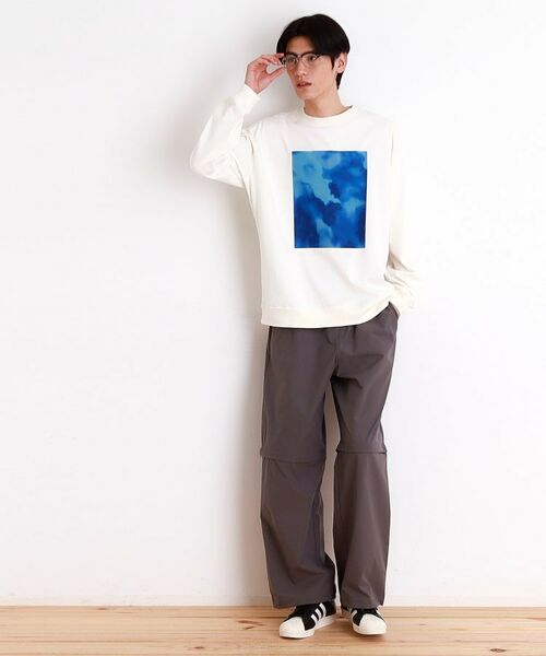 THE SHOP TK / ザ ショップ ティーケー カットソー | プリントリブ長袖Tシャツ | 詳細10