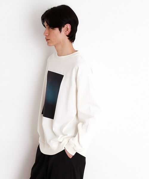 THE SHOP TK / ザ ショップ ティーケー カットソー | プリントリブ長袖Tシャツ | 詳細2