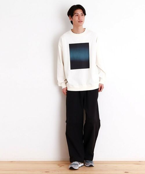 THE SHOP TK / ザ ショップ ティーケー カットソー | プリントリブ長袖Tシャツ | 詳細3