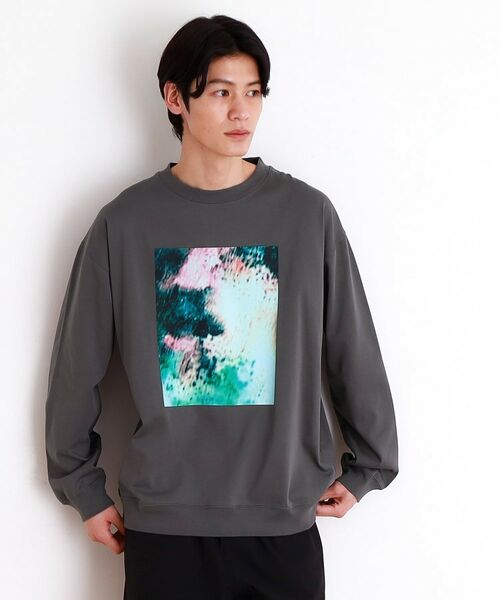 THE SHOP TK / ザ ショップ ティーケー カットソー | プリントリブ長袖Tシャツ | 詳細5