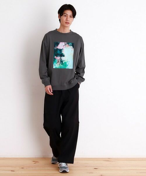 THE SHOP TK / ザ ショップ ティーケー カットソー | プリントリブ長袖Tシャツ | 詳細7