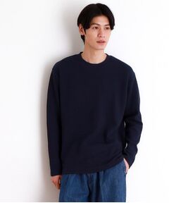THE SHOP TK / ザ ショップ ティーケー カットソー | ふくれジャガード長袖Tシャツ