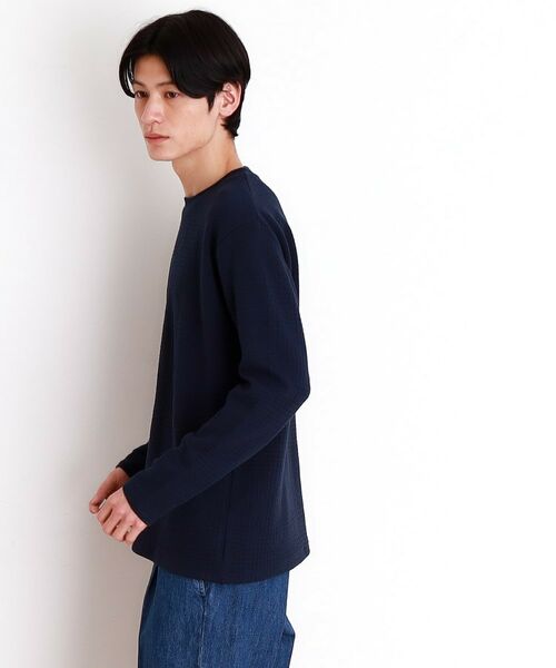 THE SHOP TK / ザ ショップ ティーケー カットソー | ふくれジャガード長袖Tシャツ | 詳細11