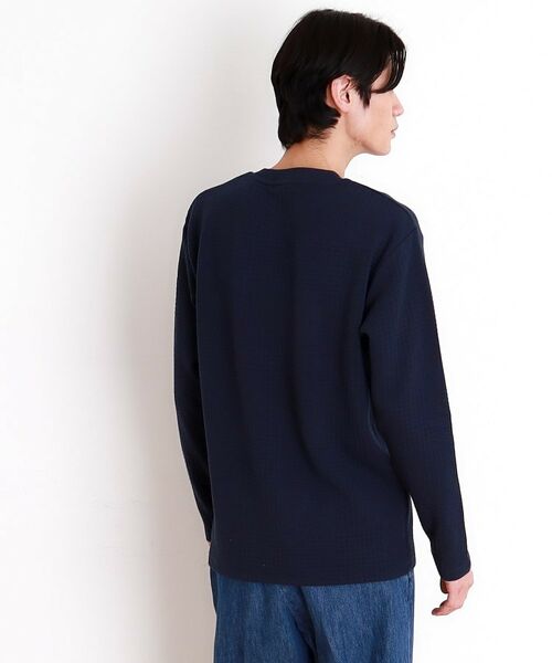 THE SHOP TK / ザ ショップ ティーケー カットソー | ふくれジャガード長袖Tシャツ | 詳細12