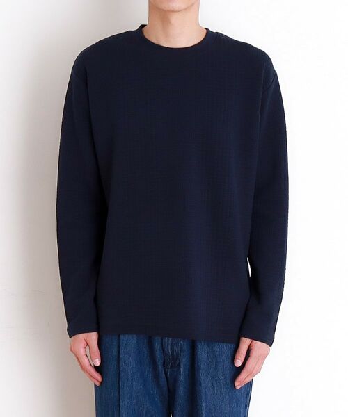 THE SHOP TK / ザ ショップ ティーケー カットソー | ふくれジャガード長袖Tシャツ | 詳細15