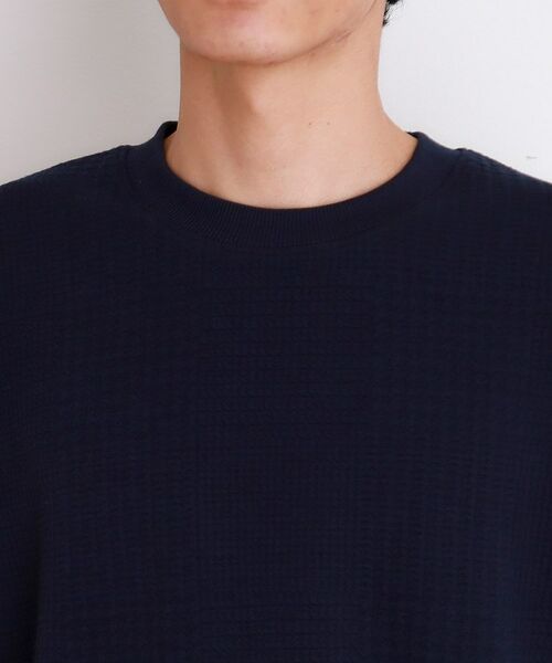 THE SHOP TK / ザ ショップ ティーケー カットソー | ふくれジャガード長袖Tシャツ | 詳細18