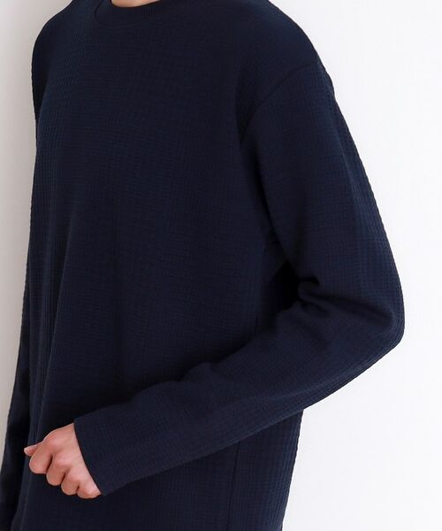 THE SHOP TK / ザ ショップ ティーケー カットソー | ふくれジャガード長袖Tシャツ | 詳細19