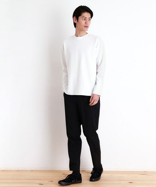 THE SHOP TK / ザ ショップ ティーケー カットソー | ふくれジャガード長袖Tシャツ | 詳細5