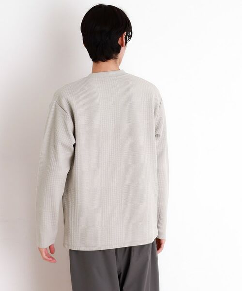 THE SHOP TK / ザ ショップ ティーケー カットソー | ふくれジャガード長袖Tシャツ | 詳細8