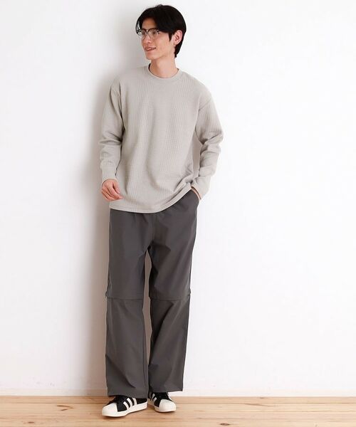 THE SHOP TK / ザ ショップ ティーケー カットソー | ふくれジャガード長袖Tシャツ | 詳細9