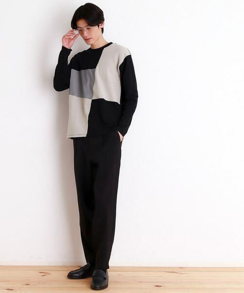 THE SHOP TK / ザ ショップ ティーケー カットソー | パネルブロッキング長袖Tシャツ | 詳細10